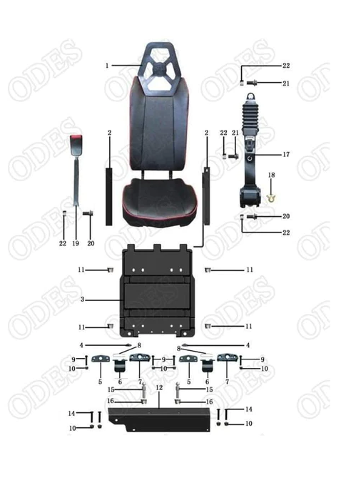 odes seat parts