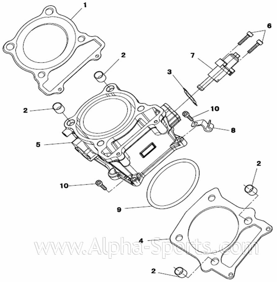 HiSUN - Gasket Cylinder Base - P004000120090000