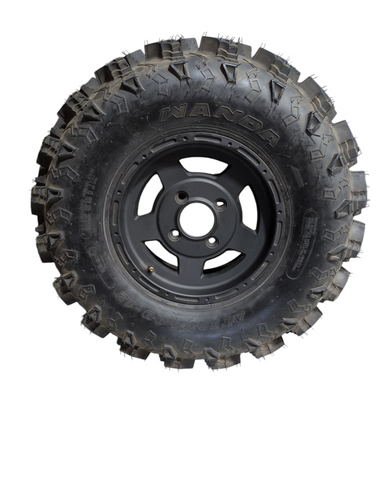 HiSUN MOUNTED Tactic Tire/Rim set - Wanda 26x9-12 on OEM Black 12