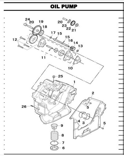 HISUN CRANKCASE GASKET