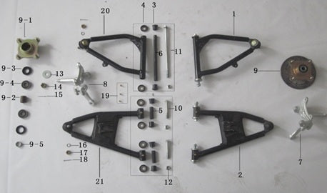 Pentora Lower Swing Arm - Left (Drivers) - 16724060191